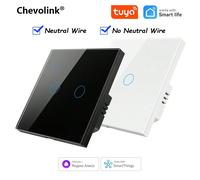 Interruttore intelligente UE WiFi Smartlife con/senza filo neutro Interruttore luce touch AC220-240V funziona con Alexa Home 1/2/3/4 Gang 101JL-NERO-01,101JL-NERO-02,101JL-NERO-03,101JL-NERO-04,101JL-