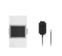 Interruttore intelligente WiFi TH Elite 16A/20A con display LCD, modulo di monitoraggio della temperatura e dell'umidità, modulo di automazione domestica intelligente(TH320D THS01)