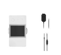 Interruttore intelligente WiFi TH Elite 16A/20A con display LCD, modulo di monitoraggio della temperatura e dell'umidità, modulo di automazione domestica intelligente(TH320D WTS01 THS01)