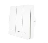 Interruttore intelligente wireless per Tuya per Zigbee 3.0 Protocollo adesivo da parete pulsante per controllare la lettura e le scene di film funziona con app Smart Life per gateway necessario (3