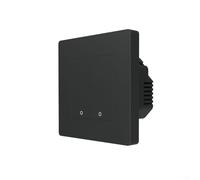 Interruttore intelligente ZigBee con anello a stella, per Moes-Gateway per Tuya, 1 pulsante di commutazione, collegamento a tutta la casa, controllo multidirezionale (2 bande nere)