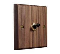 Interruttore, interruttore a levetta, a scomparsa, a di lusso, a for la casa, semplice for luce da parete in legno massello(1 Gang)