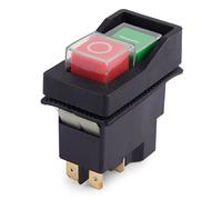 interruttore, Interruttore elettromagnetico a pulsante impermeabile a 5 pin KJD17, interruttori di sicurezza for utensili elettrici con avviamento magnetico AC250V 16A