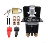 Interruttore isolatore batteria da 500 A, 500 A continuo, con piastra di blocco per sistemi da 12 V, 24 V, 36 V, resistente, controllo on/off, ideale per auto, camion, camper, barche, trattori