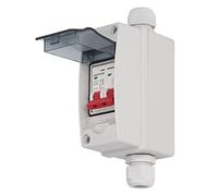 Interruttore Isolatore CC Solare, DC500V IP65 PV Interruttore di Disconnessione Solare Isolatore Circuito Fotovoltaico Scatola Interruttore Miniaturizzata per Impermeabile (40A)