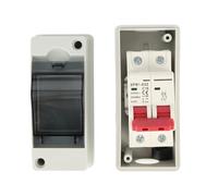 Interruttore Isolatore CC Solare, DC500V IP65 PV Interruttore di Disconnessione Solare Isolatore Circuito Fotovoltaico Scatola Interruttore Miniaturizzata per Impermeabile (16A)