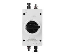 Interruttore Isolatore del Pannello Solare 1000V Interruttore di Disconnessione del Pannello Solare Interruttore del Pannello Solare Esterno Ignifugo per PC (20A)