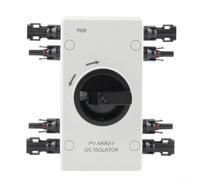 Interruttore isolatore fotovoltaico DC 32A 1000V IP66 impermeabile Sezionatore solare fotovoltaico con attuatore rotante bloccabile per sistemi solari domestici camper e applicazioni marine