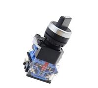 Interruttore joystick Monolever Interruttore a pulsante rotante con contatto in argento da 22 mm, 2/3 posizioni, selettore a manopola LA38-11X2 20X3, a scatto momentaneo 1NC/1NO(Brown,Self-Locking)