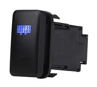 Interruttore-KIMISS Interruttore a bilanciereï¼Œ Interruttore a levetta a bilanciere per auto con LED blu 12V per Hilux Landcruiser VIGO(LED LIGHT BAR)