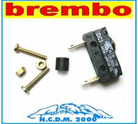 BREMBO - CONTATTORE ELETTRICO 1 VIA, NO, MONTORIALE, PULSANTE POLVERE, NERO