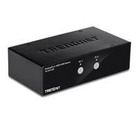 Interruttore KVM - TRENDNET - TK-241DP - 2 Porte - Interfaccia USB - Colore Nero