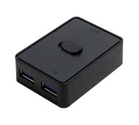 Interruttore KVM USB 3.0, Switch USB 3.0, Adattatore di Condivisione Bidirezionale per 2 Computer, Compatibile con USB 2.0 e 1.1, per Ufficio e Casa, Facile da Usare con Pulsante di Scambio