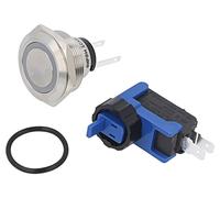 Interruttore LCA25-11E/W/12V/S: antivandalo Pos: 2 SPDT 300mA/250VDC IP65 (ON...