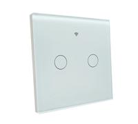 Interruttore LED ATOMANT a 2 vie Wifi Smart Glass, pulsante a parete, controllo tramite APP Smart Life, compatibile con Google Assistant e Alexa, pulsante touch per illuminazione