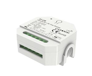 Interruttore Led Triac Dimmer Bluetooth Casambi APP, RF 2.4GHz con Pulsante NO, per Lampade LED Dimmerabili Taglio di Fase, 220V 1 Canale 1.5A Max 360W, Regolazione 0-100%