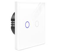 Interruttore luce casa touch da parete con pannello in vetro touchscreen LED