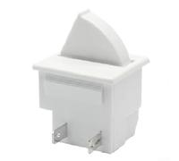 Interruttore luce di ricambio frigorifero porta controllo pulsante interruttore 2 poli bianco robusto (2 normalmente chiuso)