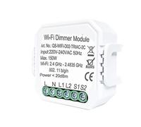 Interruttore luce intelligente diy Interruttore fai-da-te Modulo Smart Life/Tuya APP Telecomando, funziona 1/2 Way (2C dimmer)