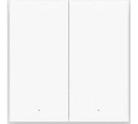 Aqara Smart Wall Switch H1 Grigio Interruttore a parete Doppio, senza filo neutro, Zigbee 3.0, UE, WS-EUK02-G