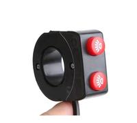 Interruttore Luce Manubrio Interruttore A Pulsante Combinato Con Clacson E Fari Da 22 Mm Accessori Universali Per Moto Bici Elettriche(1pc red)