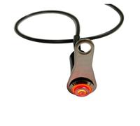 Interruttore Luce Manubrio Interruttore LED Per Motocicletta Montaggio Sul Manubrio Lega Alluminio Impermeabile 12 V Luci Fendinebbia Pulsante Clacson In(Red)