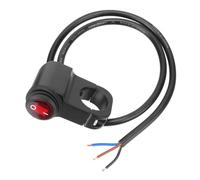 Interruttore Luce Manubrio Interruttore Luce Impermeabile Per Manubrio Moto 12V Accensione/spegnimento Fari Fendinebbia Faretto In Lega Di Alluminio(Single switch)