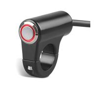 Interruttore Luce Manubrio Interruttore Manubrio Moto 12V Impermeabile Clacson Pulsante ON/OFF Adatto Per Manubri Da 7/8" 22 Mm N0HF(Red Light)