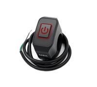 Interruttore luce manubrio Interruttore Moto Faro Clacson Interruttore Di Comando Modificato Supporto Manubrio Pulsante Rosso Blu Bianco Giallo Verde Con Luce(4)