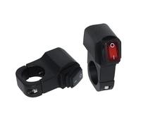 Interruttore Luce Manubrio Interruttore Per Manubrio Moto Impermeabile Da 22 Mm 7/8" Per Fari Fendinebbia E Luci Di Stop(Black Button)