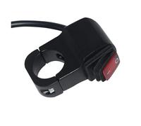 Interruttore Luce Manubrio Interruttore Per Manubrio Moto Impermeabile Da 22 Mm 7/8" Per Fari Fendinebbia E Luci Di Stop(Red Button)