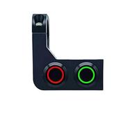 Interruttore Luce Manubrio Interruttore Per Montaggio Su Manubrio 22 Mm Per Fari Fendinebbia ON OFF Anabbaglianti In Lega Alluminio Con Spia Luminosa(H)