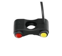 Interruttore Luce Manubrio Interruttore Per Moto Bicicletta Elettrica Scooter Manubrio Da 7/8" E 22 Mm Fari Fendinebbia Clacson Spegnimento 2 Pulsanti(C)