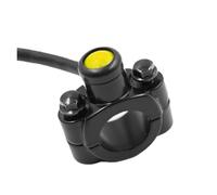 Interruttore Luce Manubrio Interruttore Per Moto Da 22 Mm 7/8" Con Montaggio Sul Manubrio Clacson Faro Strobo Pulsante Momentaneo Accessori Per(Yellow)