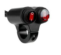 Interruttore Luce Manubrio Interruttore Per Motocicletta Manubrio Pulsante Di Controllo Generale Lega Alluminio 2 In 1 Faro Fendinebbia Faretto