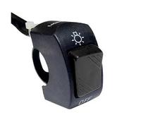 Interruttore Luce Manubrio Interruttore Per Motocicletta Pulsante Controllo ON OFF Supporto Per Manubrio Faro Lampada Segnalazione Interruttori Modificati(Black)