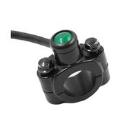 Interruttore Luce Manubrio Interruttore Spegnimento Impermeabile Moto In Lega Alluminio Pulsante Avvio E Arresto Motore Per Montaggio Su Manubrio Cross ATV(Green)