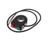 Interruttore Luce Manubrio Interruttori Motore Modifica Indicatori Direzione Moto ATV Manubrio 22 Mm Pulsante Interruttore Combinato Clacson E Fari(Red Green)