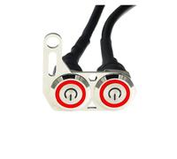 Interruttore Luce Manubrio Interruttori Per Motociclette Interruttore ON-OFF Motore Modificato Veicoli ATV E-bike Doppio Controllo LED Pulsante Impermeabile(B)