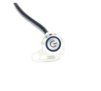 Interruttore Luce Manubrio LED Moto Clacson Accensione/spegnimento Fari Fendinebbia Manubrio Supporto Regolabile Interruttori Impermeabili Pulsante(Short blue)