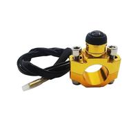 Interruttore Luce Manubrio Per SUZUKI 125 250 300 350 400 450-530 Motociclo Universale CNC Interruttore Di Avviamento E Spegnimento Motore Pulsante ON OFF(Golden)
