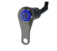 Interruttore Luce Manubrio Pulsante Di Accensione/spegnimento Universale Per Moto Cross Interruttori Per Fari Fendinebbia Per ATV Accessori Rimontaggio 12 V(Blue)