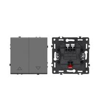 Interruttore Luce Muro,Interruttore A Pulsante Modulo interruttore a pulsante con spia luminosa Parti di ricarica del telefono Lampada da parete Combinazione plastica(Curtain Roller Part)