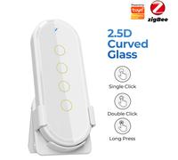 Interruttore Luce Prese Smart 1 PC 2.5D Vetro Temperato 4 Velocità Corda Foro D