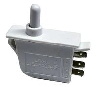 Interruttore Luce Pulsante a Pressione 3 Poli per Frigorifero Congelatore LTK1-3 Bianco 0,5A 250V - Compatibile con Whirlpool Bosch Samsung Armadio per Vino - Sostituzione Facile Illuminazione Porta