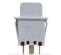 Interruttore Luce Pulsante a Spinta Normalmente Chiuso NC BOSCH 00607217 LTK-12 Bianco 0,5A 250V - Compatibile con Frigorifero Congelatore Armadio per Vino Siemens Neff