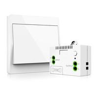 Interruttore Luce Senza Fili, 230v Interruttore Wireless Con 30-100m Ricevitore Set, Interruttore Senza Fili a Parete, 433mhz Trasmettitore Ricevitore Rf, Kit Interruttore Wireless Autogenerante