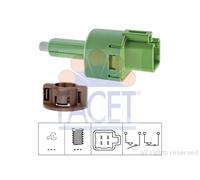 Interruttore luce STOP meccanico 7.1254 FACET per MITSUBISHI DAIHATSU TOYOTA