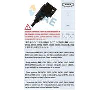 Interruttore luce STOP meccanico nero 24763 FAE per VW SKODA SEAT AUDI