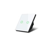 Interruttore luce touch doppio MCE711W